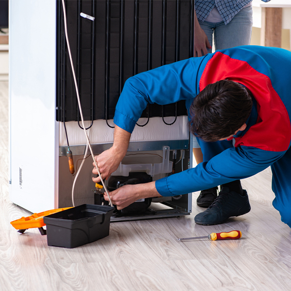 how much do you charge for refrigerator repair services in Huntsdale